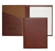 British tan leather portfolios with legal pads