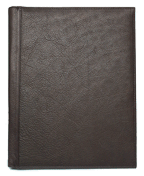 Brown Top-Grain Leather Portfolio Cover
