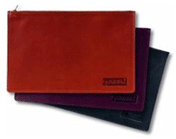 Leather Zippered Portfolio Briefcase, Zipper Leather Organizer Folios